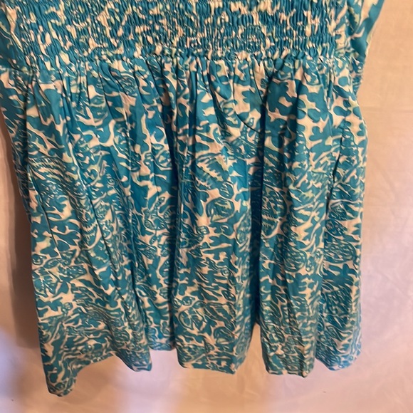 Lilly Pulitzer Girls / Teens Blue White Sea Life Motif Stretch Dress Size XS - Picture 12 of 12